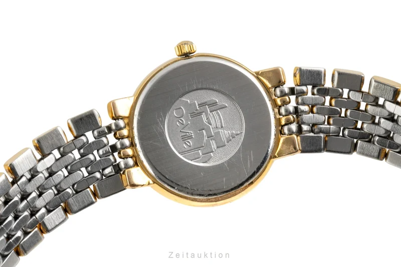 Omega De Ville gilt / steel quartz women's watch 795.0897.2 [2603541]