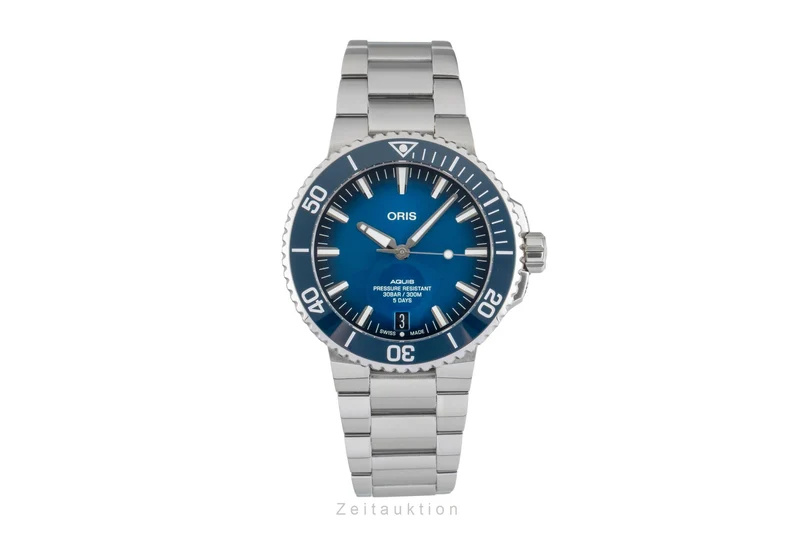 Oris Aquis Date steel automatic men's watch 01 400 7763 4135-07 8 24 09PEB LP: 3500EUR [2603546]