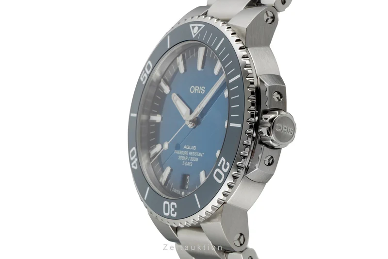 Oris Aquis Date steel automatic men's watch 01 400 7763 4135-07 8 24 09PEB LP: 3500EUR [2603546]