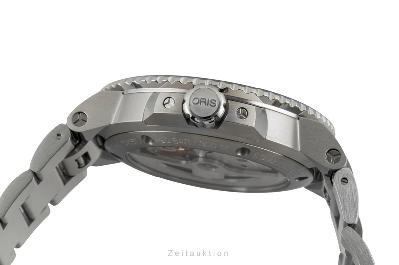 Oris Aquis Date steel automatic men's watch 01 400 7763 4135-07 8 24 09PEB LP: 3500EUR [2603546]