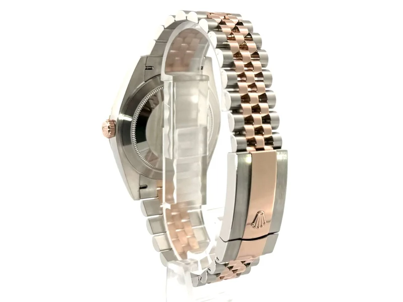 Rolex Datejust 41 Edelstahl Everose-Gold 126331 Slate Römisch Jubile-Band