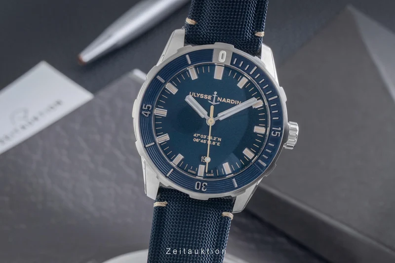 Ulysse Nardin Diver steel automatic men's watch 8163-175/93 LP: 7670EUR [2603163]