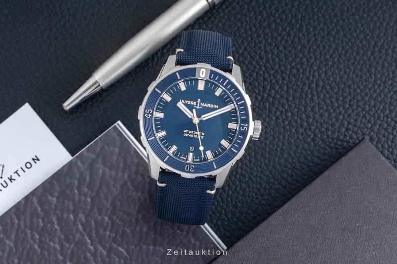 Ulysse Nardin Diver steel automatic men's watch 8163-175/93 LP: 7670EUR [2603163]