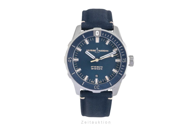 Ulysse Nardin Diver steel automatic men's watch 8163-175/93 LP: 7670EUR [2603163]
