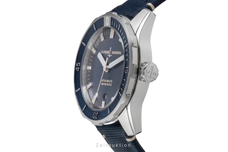 Ulysse Nardin Diver steel automatic men's watch 8163-175/93 LP: 7670EUR [2603163]