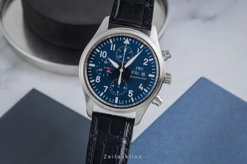 IWC Fliegerchronograph chronograph steel automatic men's watch IW371701 LP: 7700EUR [2603232]
