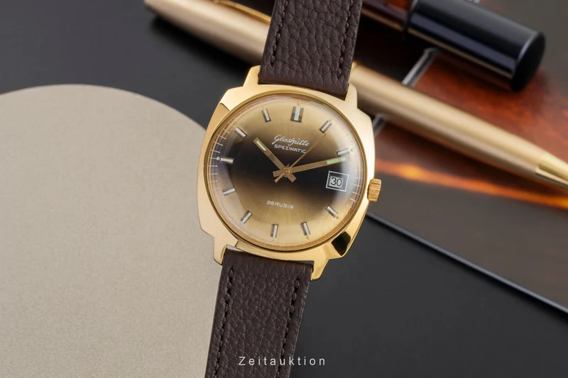 Glashütte Spezimatic gilt-brass automatic men's watch Vintage [2601791]