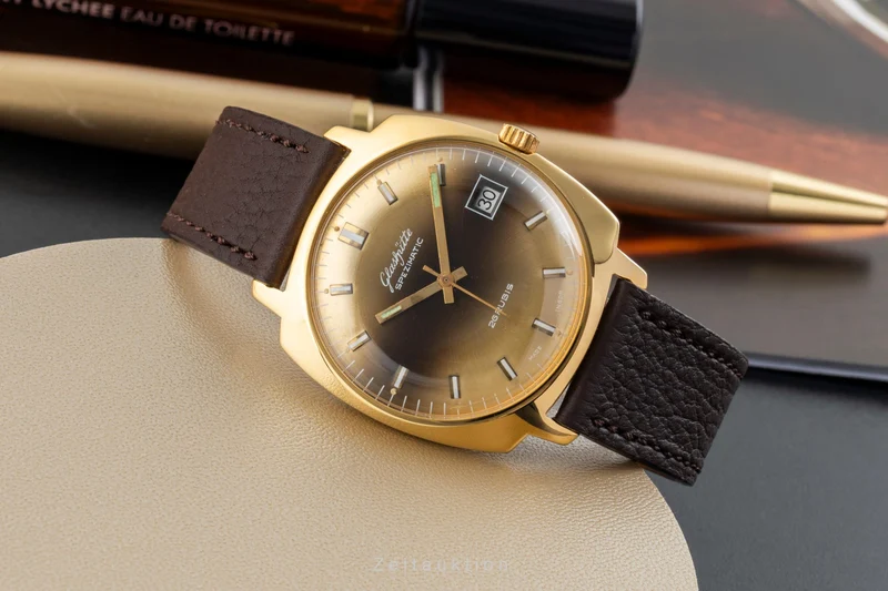 Glashütte Spezimatic gilt-brass automatic men's watch Vintage [2601791]