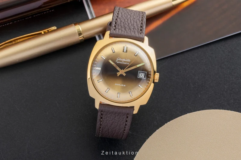 Glashütte Spezimatic gilt-brass automatic men's watch Vintage [2601791]