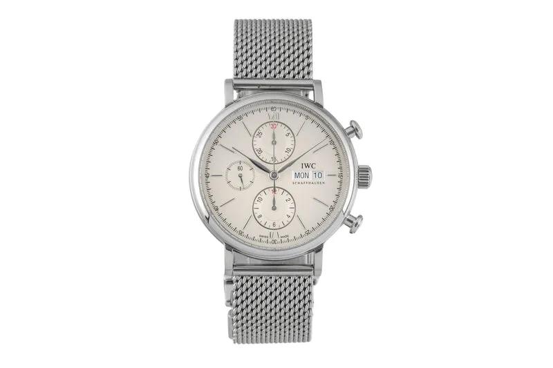 IWC Portofino chronograph steel automatic men's watch IW391009 [2603209]