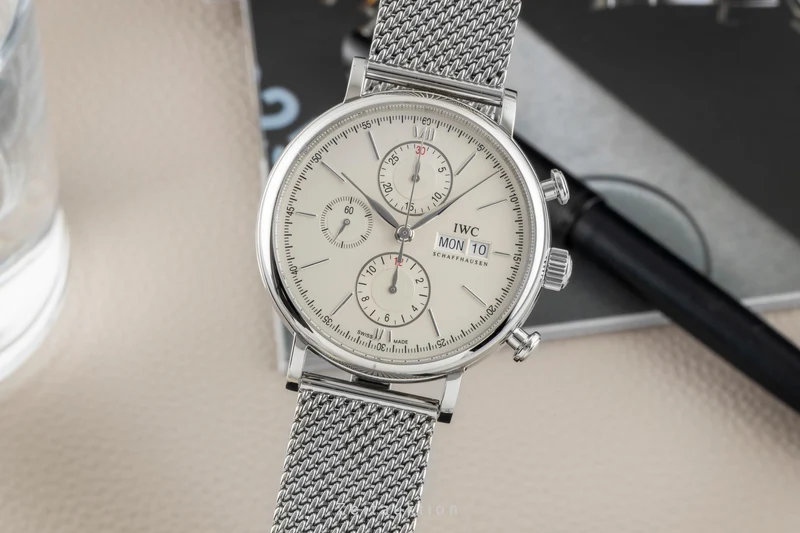IWC Portofino chronograph steel automatic men's watch IW391009 [2603209]