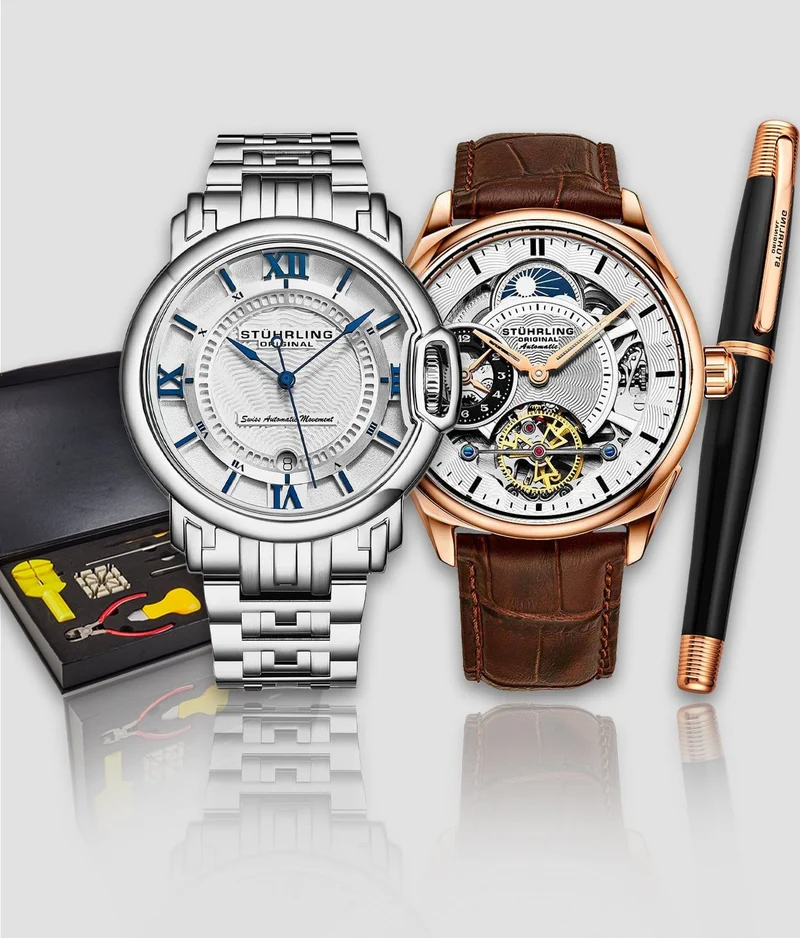 Stührling Presidia 943A.03, Sion 1001.01 Signature Pen, and Watch Tool Kit
