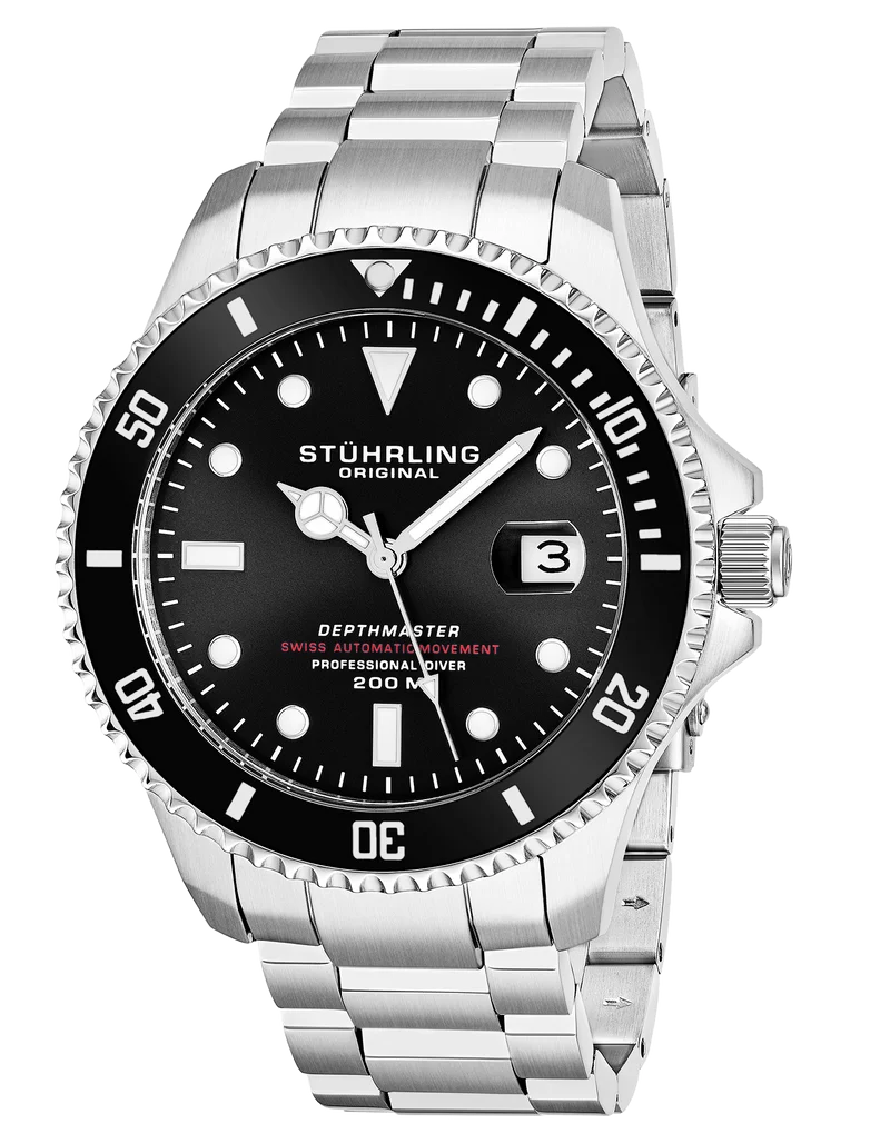 Stührling Executive Diver & Skeleton Gift Set