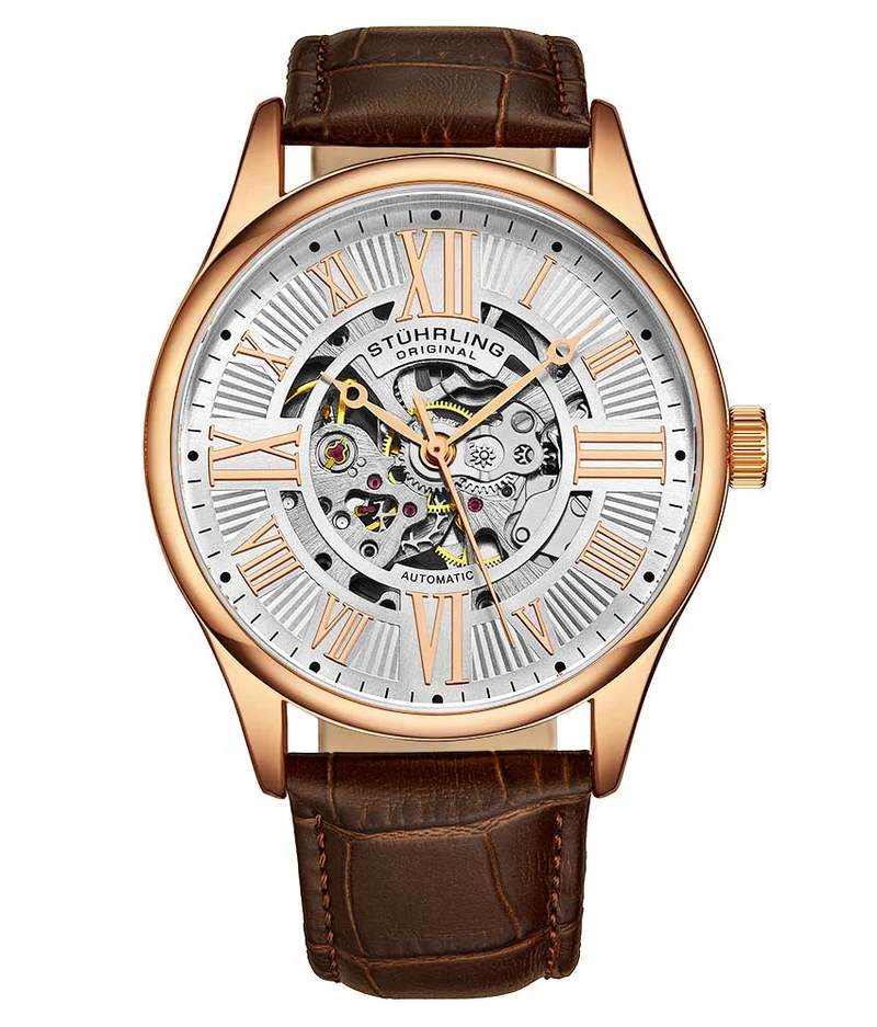 Stührling Atrium 3942 & 3942M Automatic 42mm Skeleton