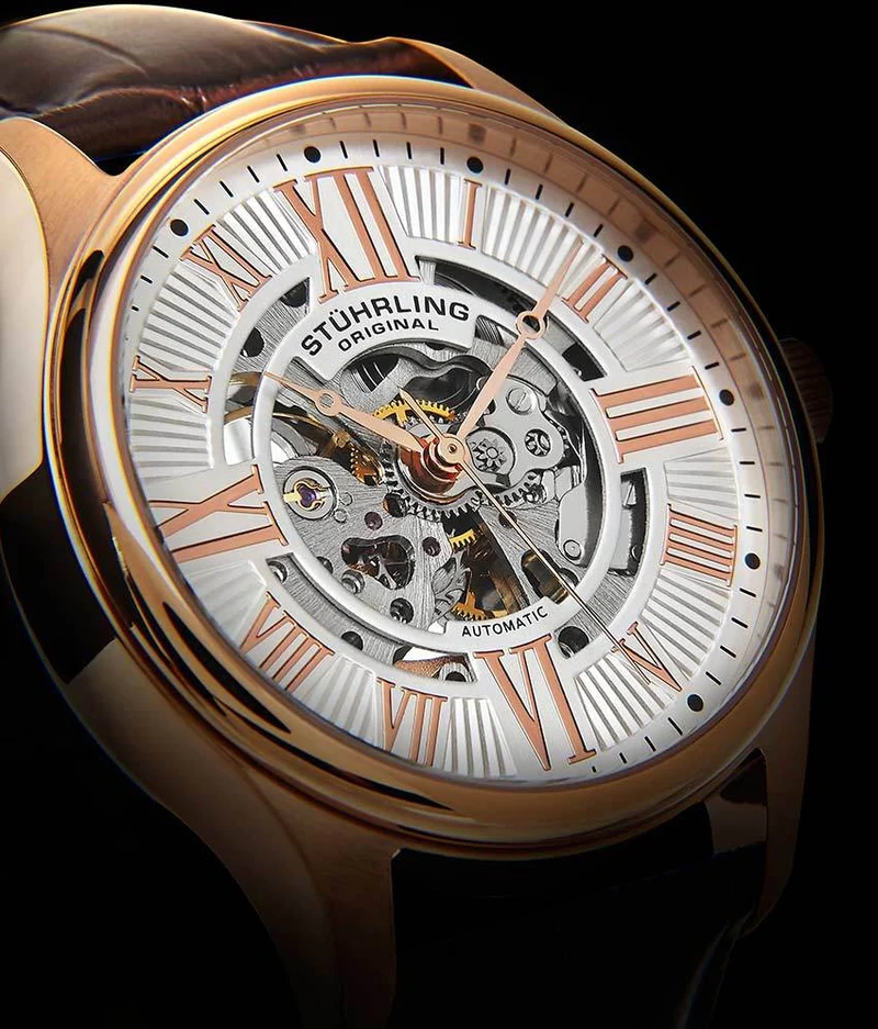 Stührling Atrium 3942 & 3942M Automatic 42mm Skeleton