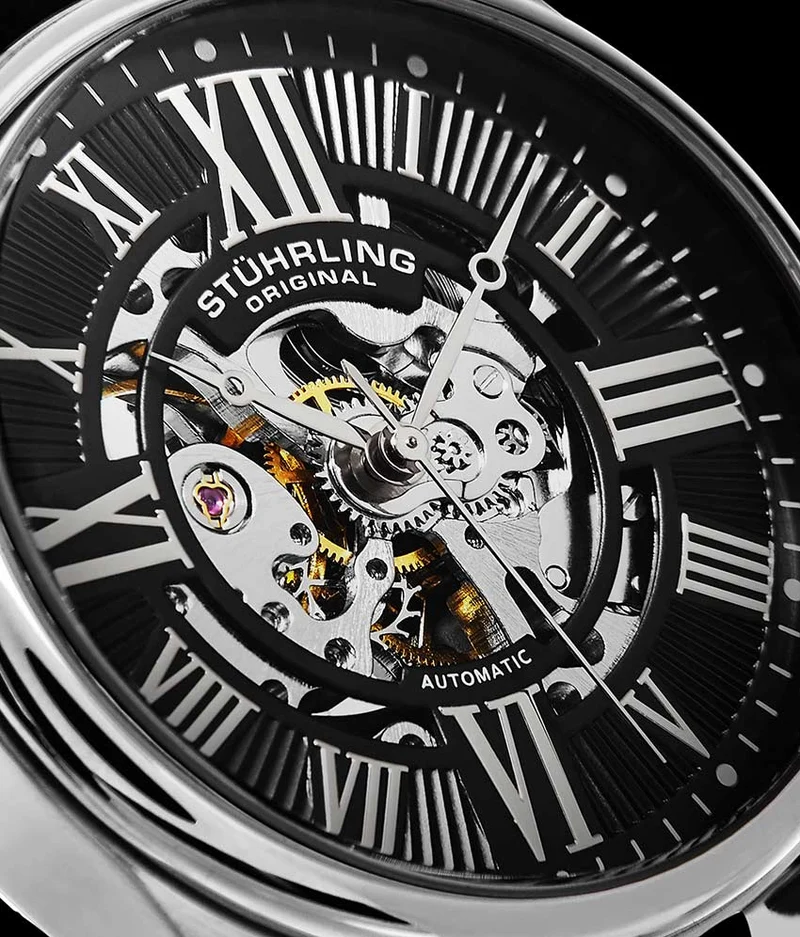 Stührling Atrium 3942 & 3942M Automatic 42mm Skeleton