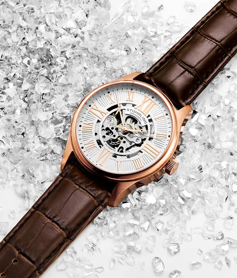Stührling Atrium 3942 & 3942M Automatic 42mm Skeleton