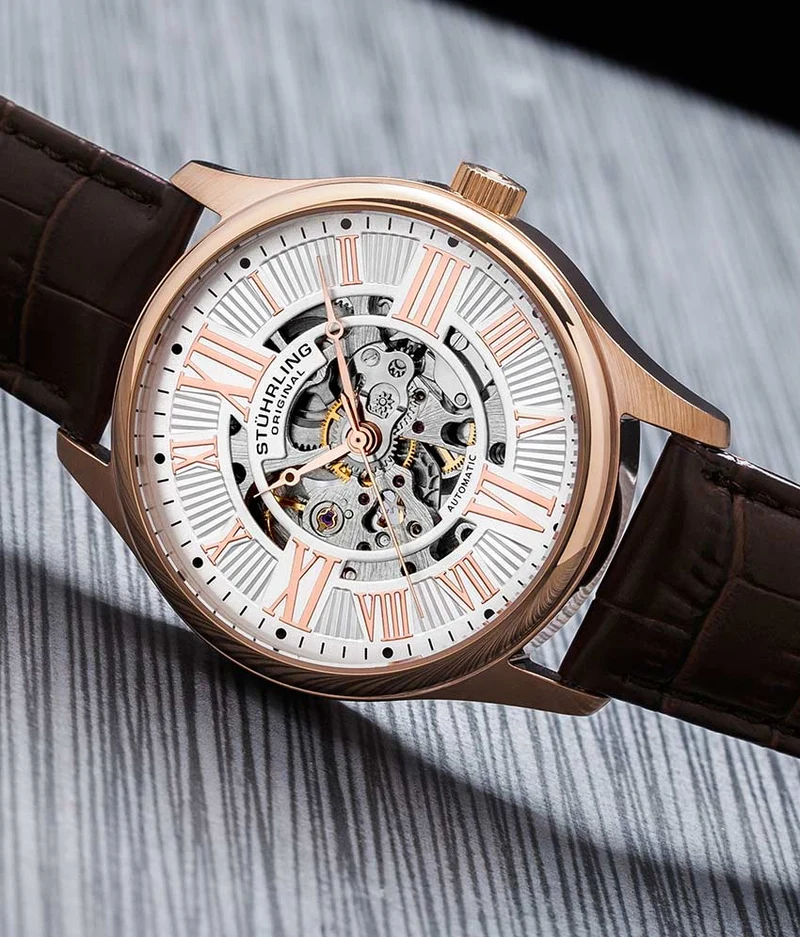 Stührling Atrium 3942 & 3942M Automatic 42mm Skeleton