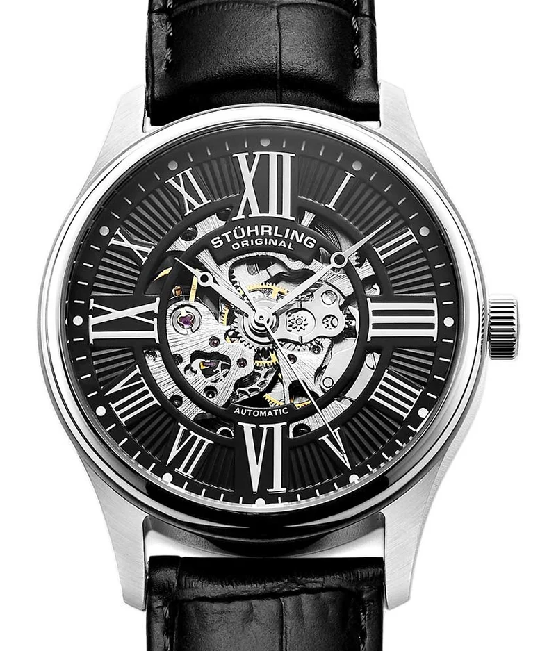 Stührling Atrium 3942 & 3942M Automatic 42mm Skeleton