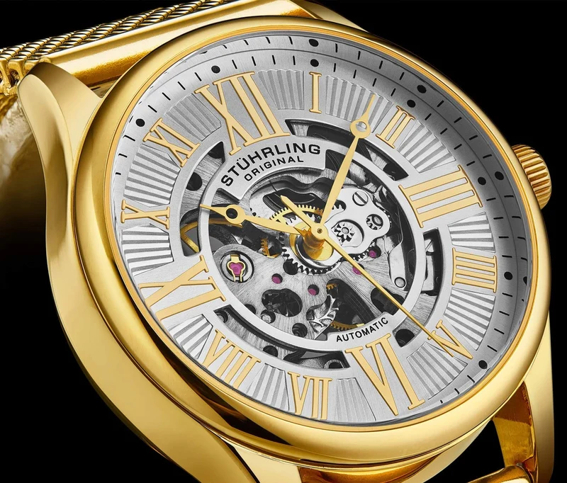 Stührling Atrium 3942 & 3942M Automatic 42mm Skeleton