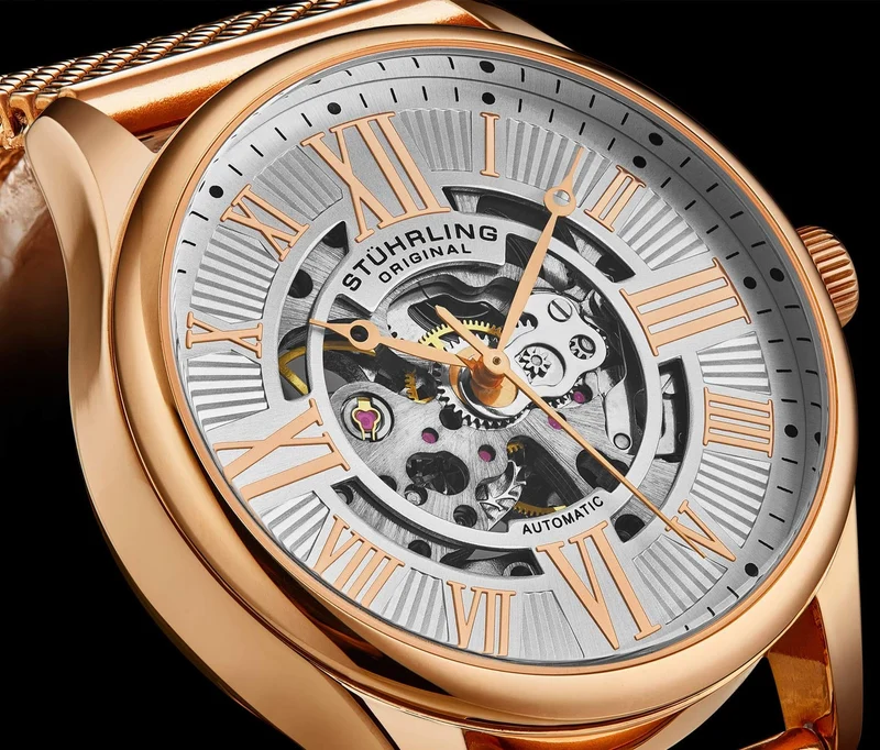 Stührling Atrium 3942 & 3942M Automatic 42mm Skeleton