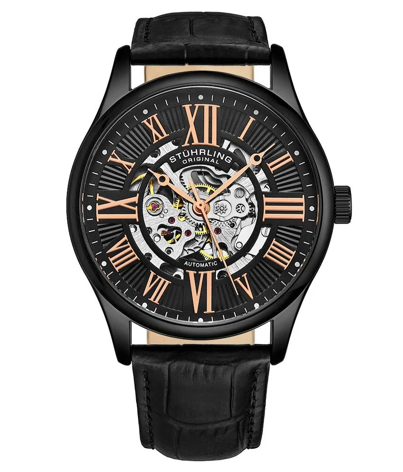 Stührling Atrium 3942 & 3942M Automatic 42mm Skeleton