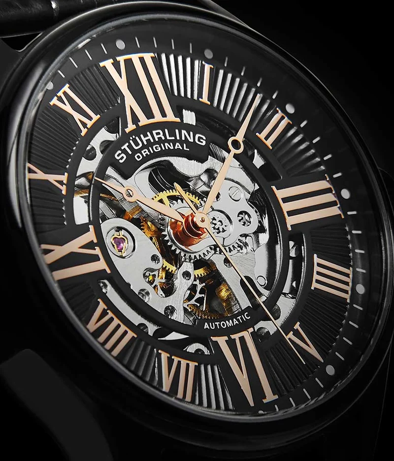 Stührling Atrium 3942 & 3942M Automatic 42mm Skeleton