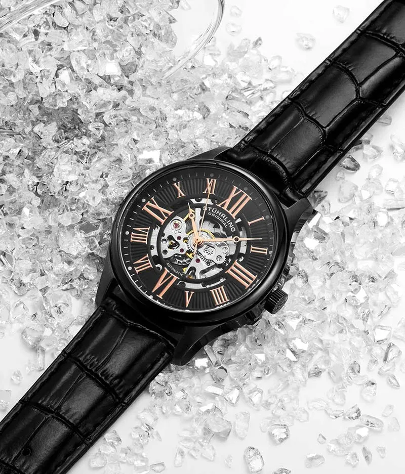 Stührling Atrium 3942 & 3942M Automatic 42mm Skeleton