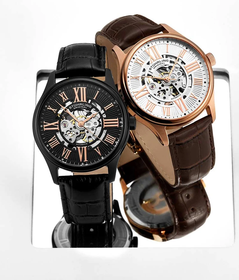 Stührling Atrium 3942 & 3942M Automatic 42mm Skeleton
