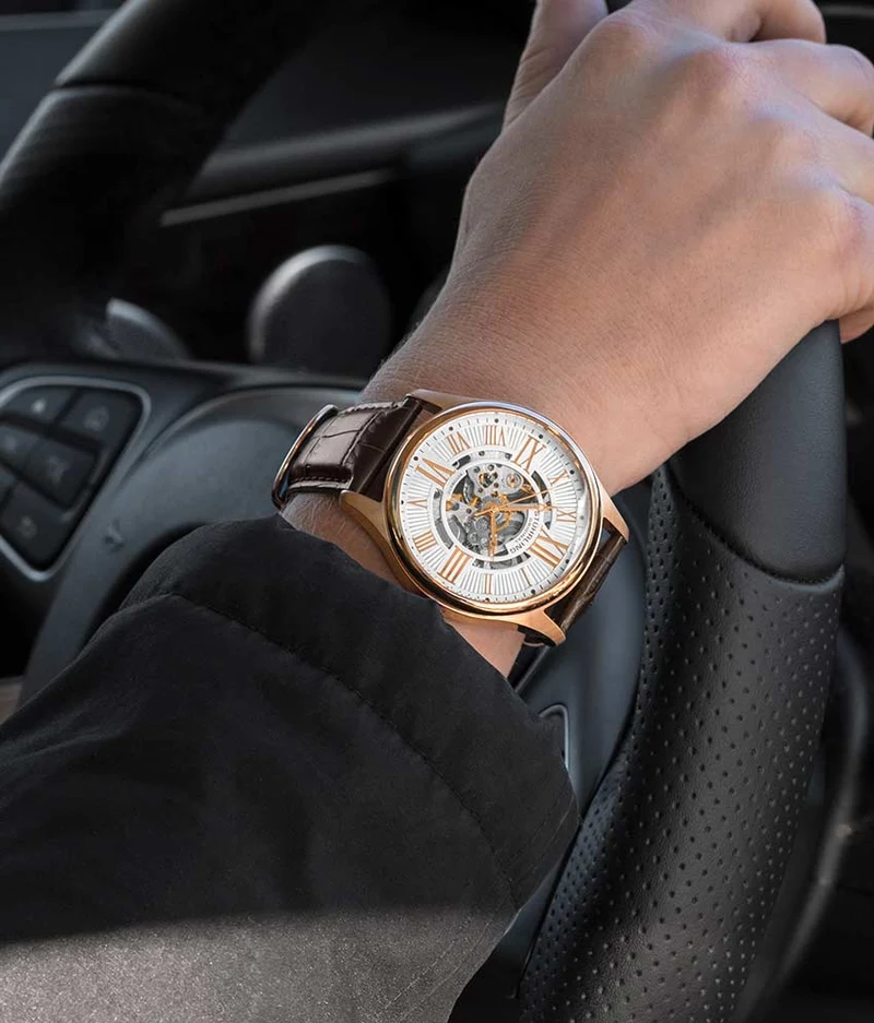 Stührling Atrium 3942 & 3942M Automatic 42mm Skeleton