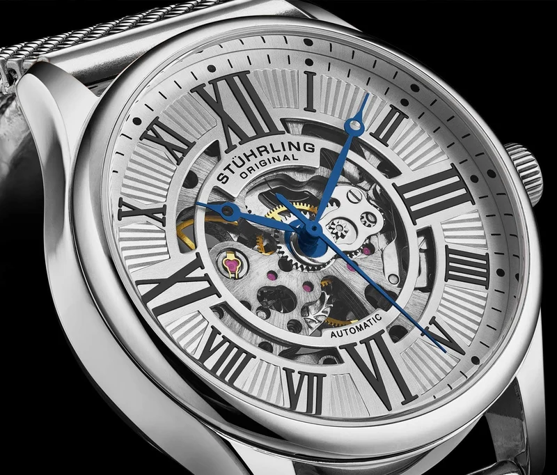Stührling Atrium 3942 & 3942M Automatic 42mm Skeleton