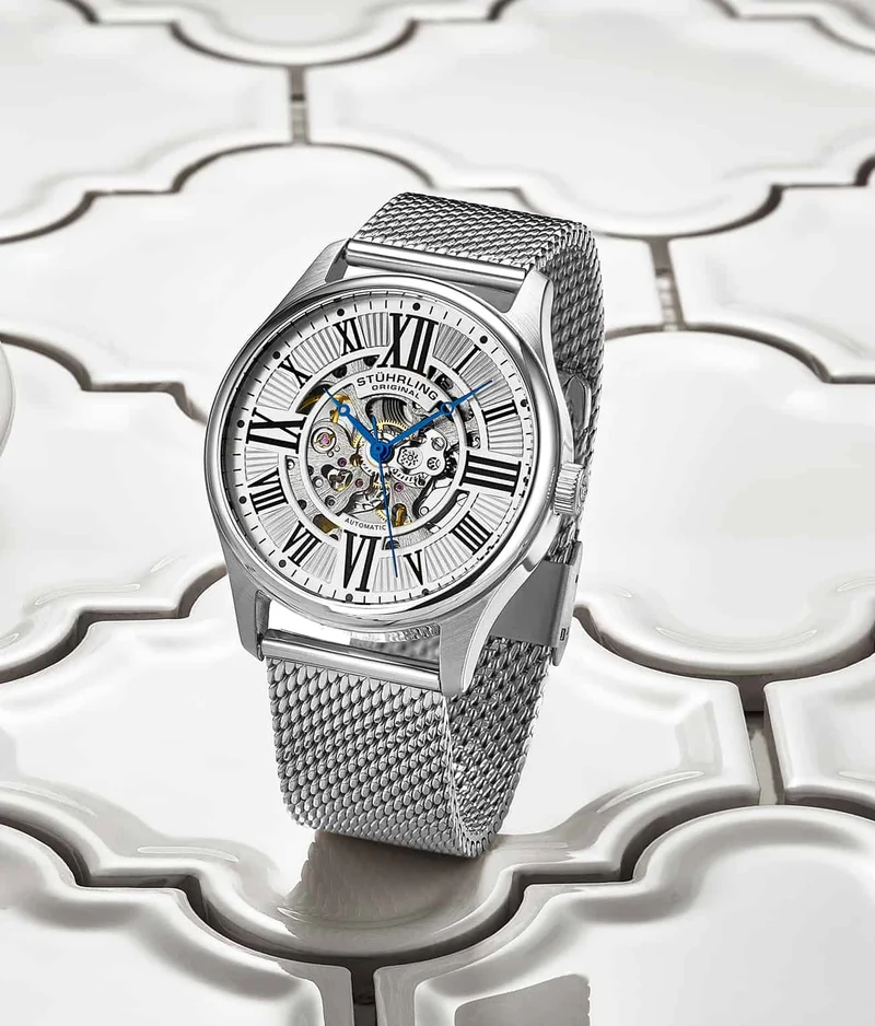Stührling Atrium 3942 & 3942M Automatic 42mm Skeleton