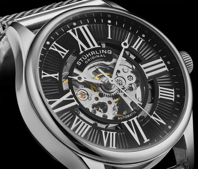 Stührling Atrium 3942 & 3942M Automatic 42mm Skeleton