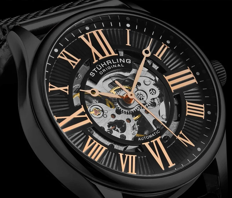 Stührling Atrium 3942 & 3942M Automatic 42mm Skeleton