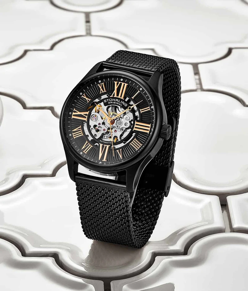 Stührling Atrium 3942 & 3942M Automatic 42mm Skeleton