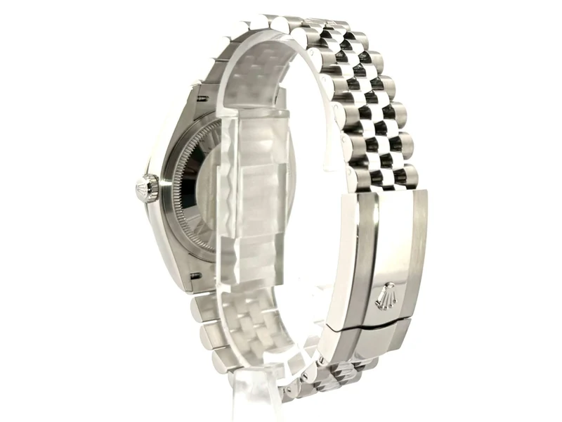Rolex Datejust 36 Oystersteel Weißgold 126234 Schwarz DIA Jubile-Band