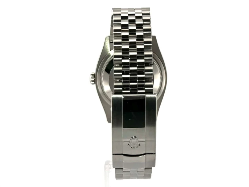 Rolex Datejust 36 Oystersteel Weißgold 126234 Schwarz DIA Jubile-Band