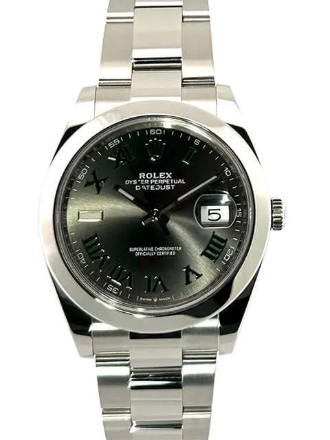 Rolex Datejust 41 Edelstahl 126300 Rhodium Römisch