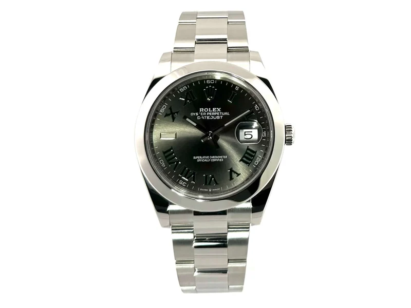 Rolex Datejust 41 Edelstahl 126300 Rhodium Römisch
