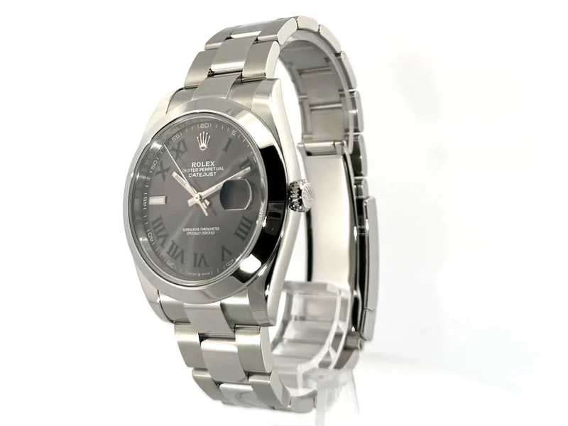 Rolex Datejust 41 Edelstahl 126300 Rhodium Römisch