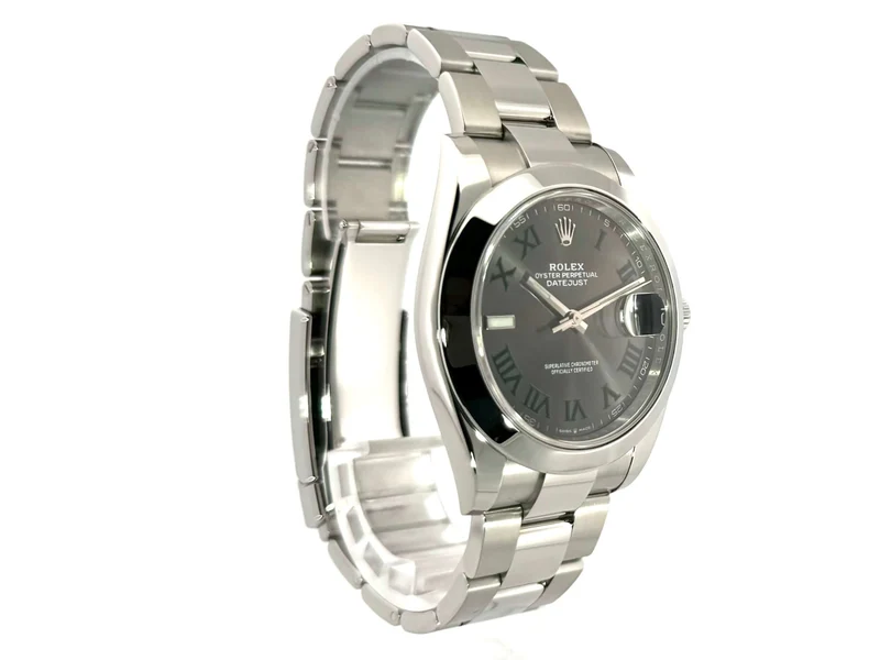 Rolex Datejust 41 Edelstahl 126300 Rhodium Römisch