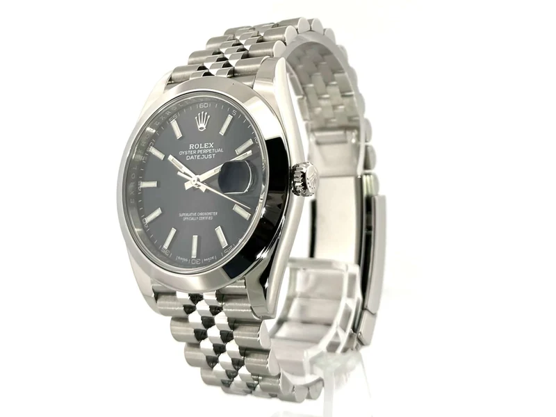 Rolex Datejust 41 Edelstahl 126300 Blau Jubile-Band