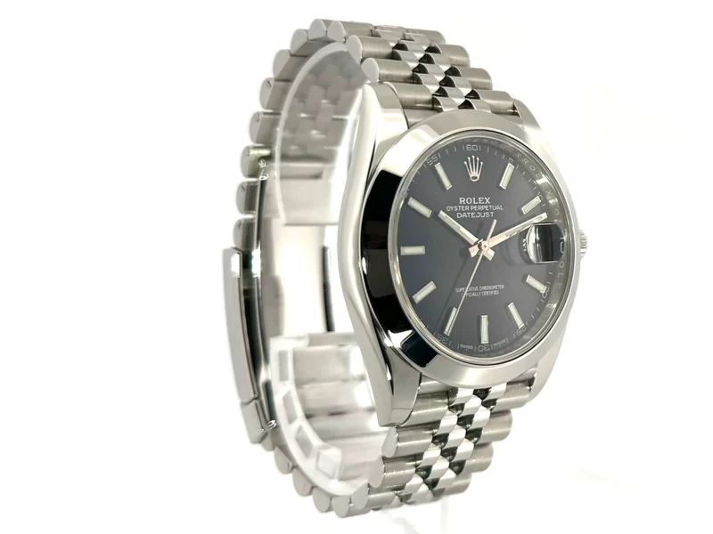 Rolex Datejust 41 Edelstahl 126300 Blau Jubile-Band