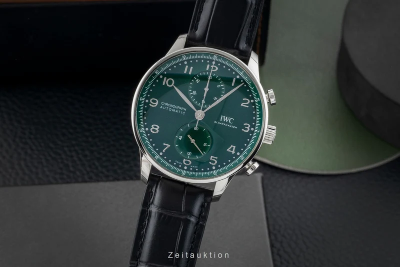 IWC Portugieser chronograph steel automatic men's watch IW371615 LP: 9100EUR [2603565]