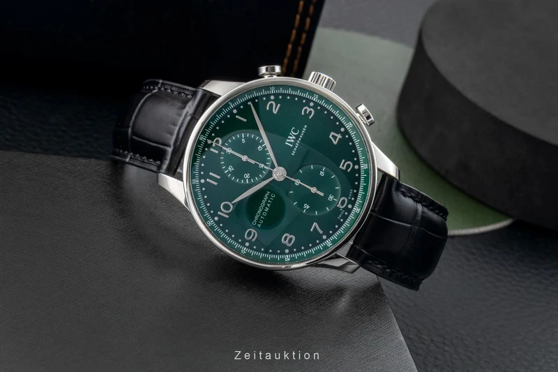 IWC Portugieser chronograph steel automatic men's watch IW371615 LP: 9100EUR [2603565]