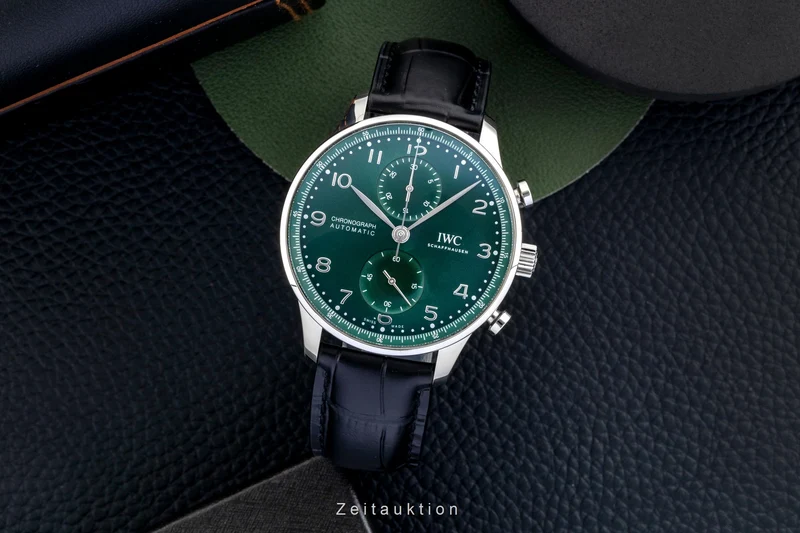 IWC Portugieser chronograph steel automatic men's watch IW371615 LP: 9100EUR [2603565]