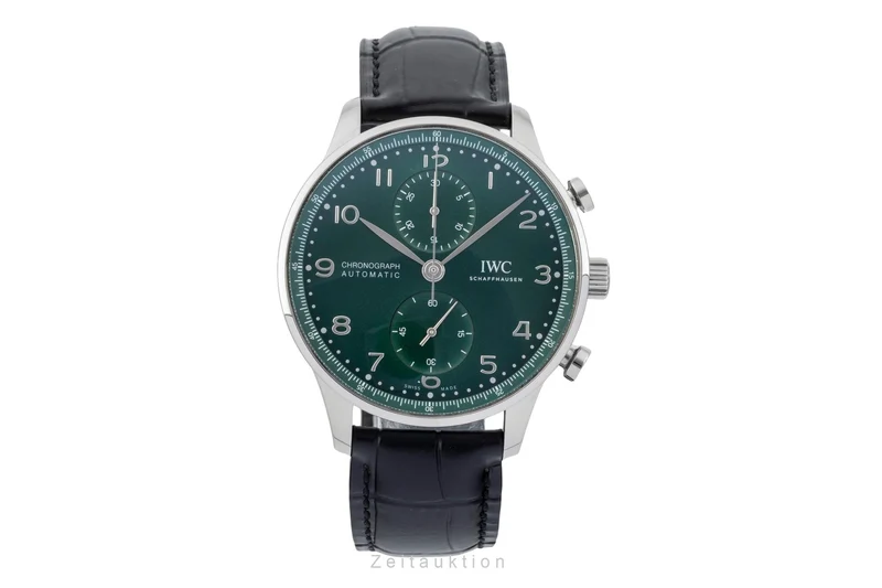 IWC Portugieser chronograph steel automatic men's watch IW371615 LP: 9100EUR [2603565]