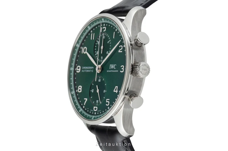 IWC Portugieser chronograph steel automatic men's watch IW371615 LP: 9100EUR [2603565]
