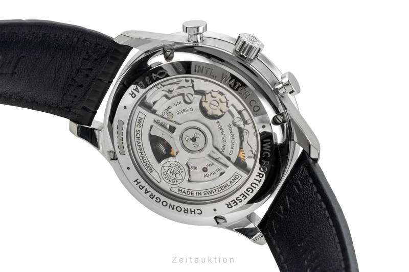 IWC Portugieser chronograph steel automatic men's watch IW371615 LP: 9100EUR [2603565]