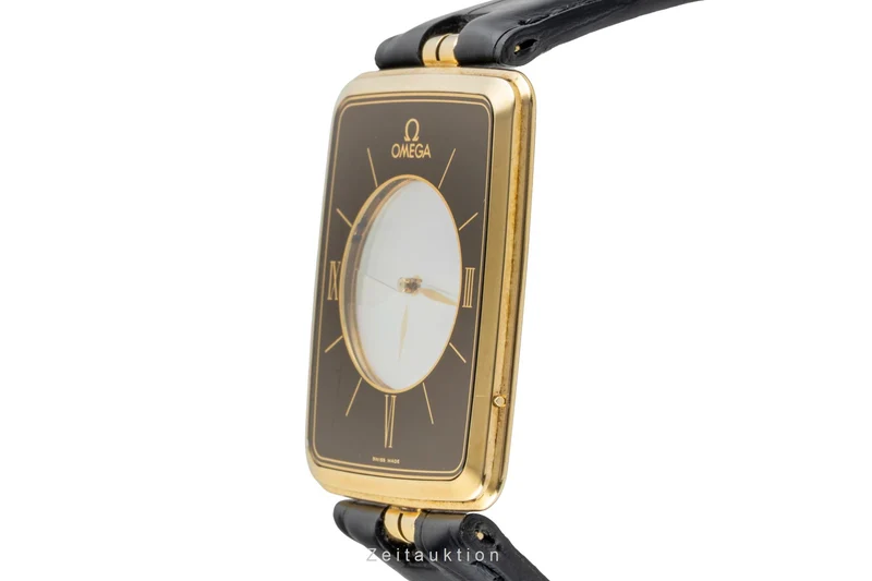 Omega La Magique 18 ct gold quartz men's watch 191.8523 Vintage [2601823]